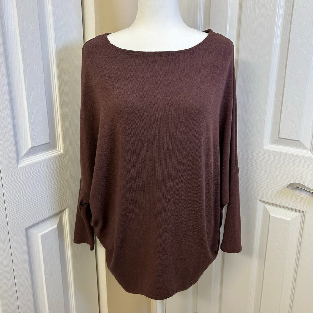 Elegant Brown Women's Tunic Top